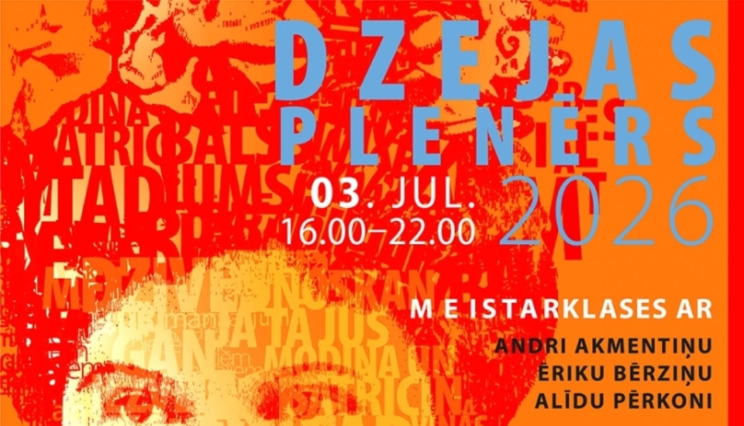 Dzejas plenērs pasākuma baneris