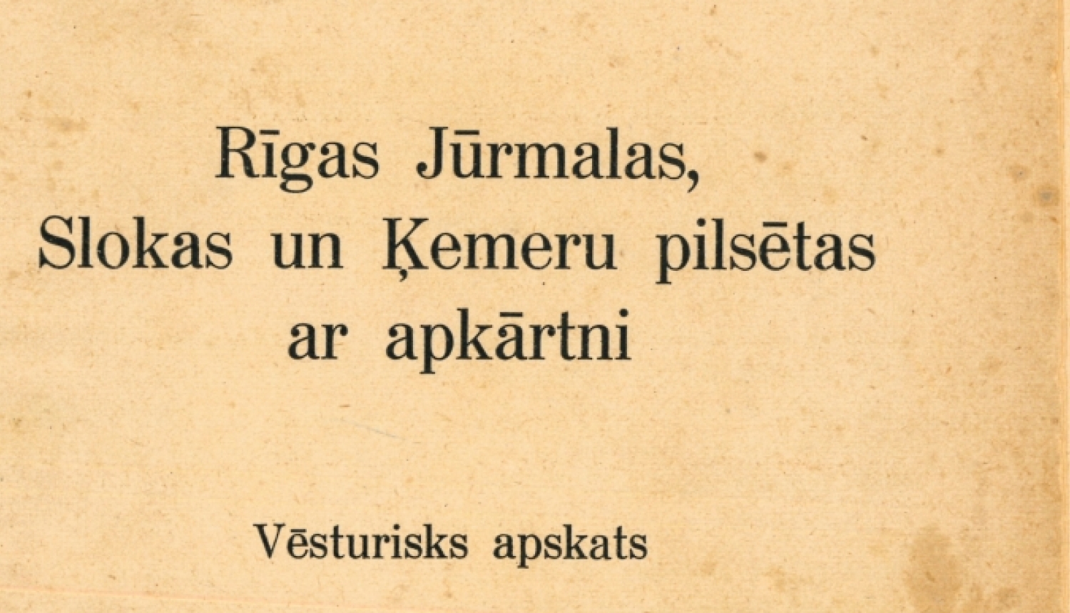 Grāmatas titullapa ar melniem burtiem uz gaiša fona, latviešu valodā.